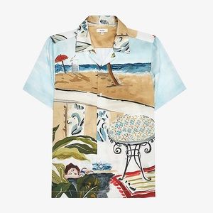 Brand new (with tags) Reiss - Tomei Hawaiian-print Cuban woven shirt